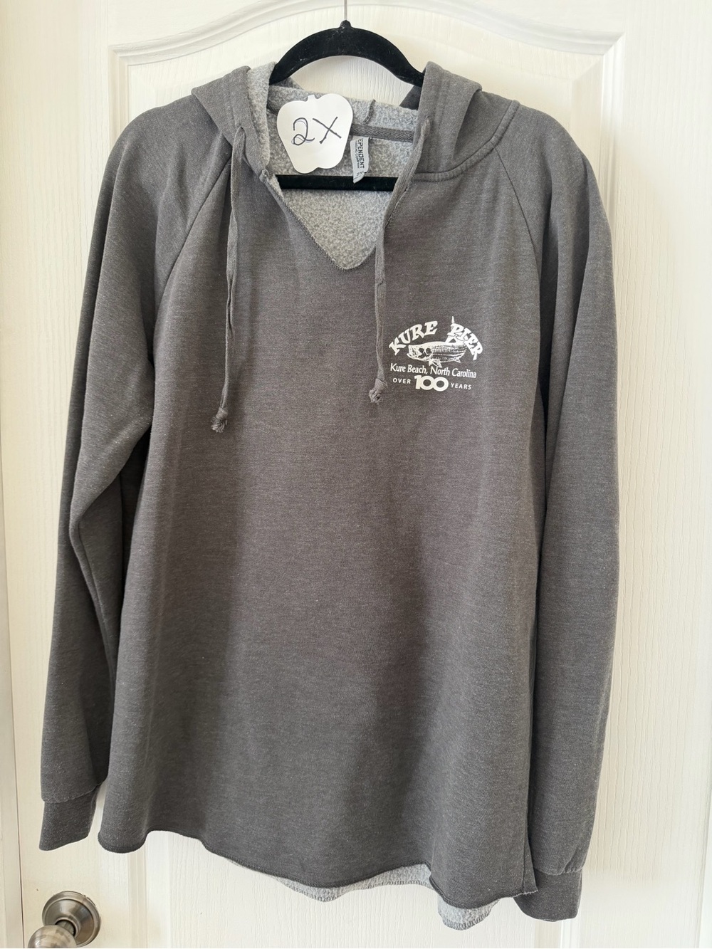 Gray Hooded Women’s Kure Beach Sweatshirt